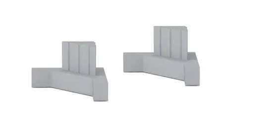 [EXT454] Extempore leg cap for table (set 4 pieces)