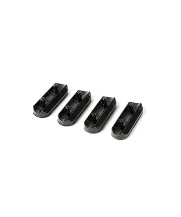 Tiki stool sliding foot caps
