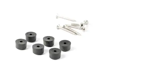 Sticks, Feet Black LDPE - 6PCS (rubber base)